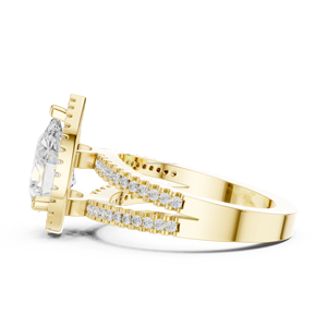 ENGRAVE Bague en pierre de lune 10k pour femme avec bande réglable - Product Image 5