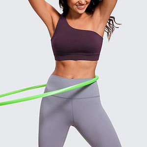 Top Deportivo Corto de Un Solo Hombro para Mujer, de Alta Calidad, Suave, Transpirable, para Entrenamiento Físico, Yoga, Talla XL, Diseño Simple - Product Image 2
