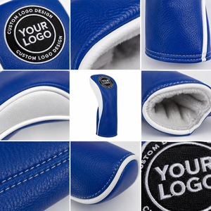 Personalized Durable Custom Logo <b>Golf</b> Club Head Covers Elastic Built Leather Pu Leather Waterproof <b>Golf</b> Club Head Covers - Product Image 3