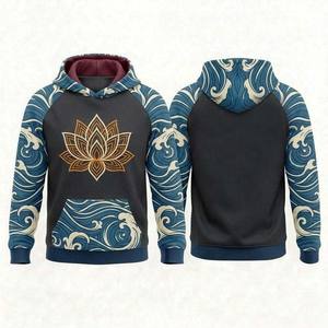 Hoodies de sport pour femmes, hoodies pour hommes, hoodies oversize en polaire, streetwear rétro uni, qualité supérieure - Product Image 3