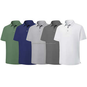 T-shirt personnalisé nouveau style été hommes t-shirt sans couture à manches courtes polyester coupe ajustée chemise de golf hommes - Product Image 6