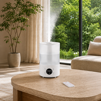 Humidificateur de bureau grande capacité 4L, humidificateur à brume froide 300ml/h, humidificateur silencieux pour la pièce avec télécommande pour le bureau et la maison