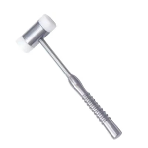 Marteau chirurgical manuel double face pour interventions orthopédiques et dentaires, tête en nylon remplaçable, matériau en acier inoxydable, certifié CE - Product Image 4