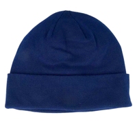 Gorro de Punto de Doble Cara de Forro Polar para Otoño/Invierno, Estilo Urbano Unisex, con Patrón de Letras Bordadas Comunes en Spandex/Algodón