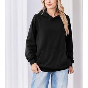 Nueva colección de sudaderas con capucha para mujer, 100% algodón, tejidas, de invierno, manga larga, lisas, cómodas, informales, de Bangladesh. - Product Image 2