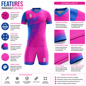 Ensemble de football unisexe personnalisé pour jeunes, uniforme de football personnalisé, kit de maillot d'équipe, OEM ODM, uniformes de football à marque privée - Product Image 5