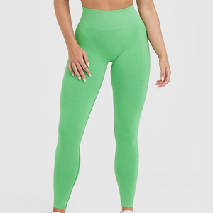 Leggings de Cintura Alta para Mujer, Tallas Grandes, Elásticos, de Secado Rápido, Transpirables, Sin Costuras, de Spandex/Poliéster, para Todas las Temporadas, para Comodidad Diaria - Product Image 1