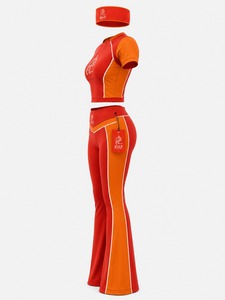 Conjunto Deportivo de 3 Piezas para Mujer, Verano, Uso Diario, con Top, Leggings y Diadema, para Gimnasio/Yoga/Viajes, Secado Rápido, Transpirable - Product Image 4