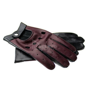 Guantes Largos de Motocicleta de Cuero para Hombre, Guantes de Carreras con Protección de Nudillos de Fibra de Carbono, Resistentes a Impactos - Product Image 4
