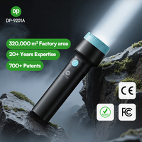 Lampe torche LED rechargeable haute puissance DP Fresnel 1200mAh avec charge Type-C