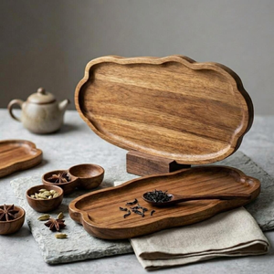 ¿Dónde comprar bandejas de acacia? Comprar bandejas de acacia online. Bandejas de acacia al mejor precio online. Venta al por mayor de bandejas de acacia online en India. Acacia. - Product Image 5