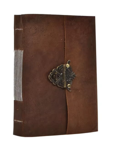 Carnet de planification spirale fait main sur mesure avec couverture en métal et cuir, organisateur et journal - Product Image 6