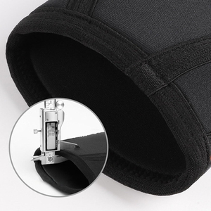 Genouillères de musculation personnalisées, couleur noire, nouveau modèle, meilleur prix, service OEM, design optimal, vente en gros - Product Image 3