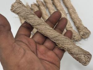 Natural Premium Zari Cord & Embroidery Thread for Garment Bags Home Textile-Eco-Friendly 3 Strand Twisted Drawcord OEM Export - Product Image 2