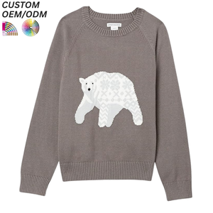 Pull en tricot de coton de haute qualité pour garçons, décontracté, hiver, écologique, respirant, support OEM ODM pour la production - Product Image 1