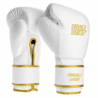 Guantes de Boxeo Profesionales de Piel de Vacuno Sintética con Logotipo Personalizado para Sparring y Entrenamiento al por Mayor