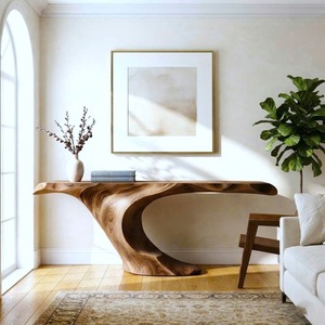 โต๊ะคอนโซลไม้แข็งธรรมชาติสไตล์คลาสสิกสินค้าส่งตรงจากโรงงาน - Product Image 5