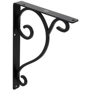 Durable Iron <b>Wall</b> Support Shelf Bracket for <b>Floating</b> Wooden <b>Shelves</b> Kitchen Pantry Bathroom Garage Organization - Product Image 1