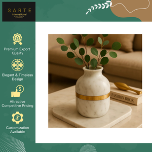 Vase à fleurs en céramique de luxe, de qualité supérieure, fabriqué à la main, écologique, moderne et élégant, pour la décoration intérieure - Product Image 4