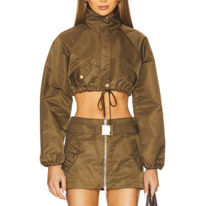 <b>Women</b> <b>Windbreaker</b> Shorts Set Solid Zipper Lightweight Activewear Breathable Quick Dry Casual Athleisure Fashion Training - Product Image 6
