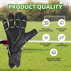 Guantes de Portero de Fútbol Personalizados de Alta Calidad para Hombre, Material PU con Protección para los Dedos, Guantes Deportivos - Product Image 4