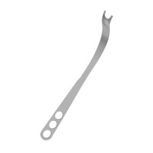 Elevador ortopédico de huesos curvado de 60 grados, 310 mm, punta afilada de 12.14 mm, ancho de mandíbula de 26 mm, instrumento quirúrgico duradero para levantar huesos - Product Image 2