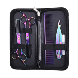 Tijeras de Peluquería Profesionales de Alta Calidad de 6 Pulgadas, Color Morado, para Corte y Desbaste - Product Image 2