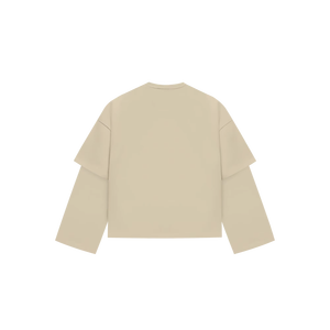 Camiseta de Manga Larga para Hombre, Estilo Casual, de Algodón, con Efecto de Doble Capa, Manga Larga y Corta, Corte Regular y Cómodo - Product Image 6