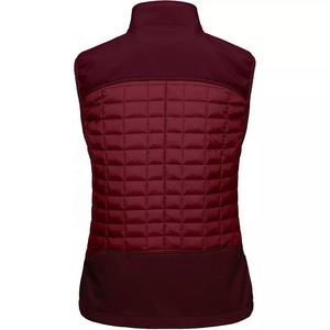Chaleco Negro Acolchado Hecho a Medida, Material de Poliéster, Cierre Frontal Completo, Diseño de Cuello Alto - Product Image 4