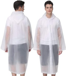 เสื้อกันฝนกันน้ำแบบมีฮู้ดสีเหลืองสำหรับผู้หญิง พร้อมปกคอตั้งและกระดุมปิดเม็ดเดียว ทรงปกติ เหมาะสำหรับใส่กลางแจ้งในฤดูร้อน - Product Image 3