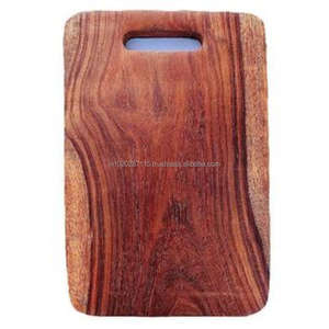 Tabla de cortar de madera de larga duración hecha de madera dura de origen sostenible para apoyar los hábitos de vida ecológicos - Product Image 1