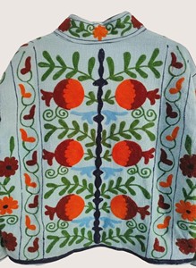 Cardigan en coton brodé floral bohème, col rond, manches longues, grande taille, vêtements décontractés pour femmes, vêtements de printemps - Product Image 4
