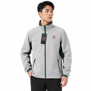 Veste coupe-vent softshell légère en polyester, tissu hydrofuge, construction respirante, fermeture éclair intégrale sur le devant - Product Image 1