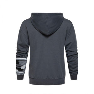 Conjunto Deportivo Premium para Hombre con Capucha y Cremallera Completa, Camuflaje Gris, Transpirable, Informal, Proveedor Mayorista, Fabricante - Product Image 3
