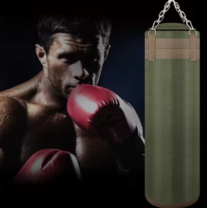 Saco de boxeo de lona verde de 120cm para adultos, MMA, Muay Thai, Taekwondo, deporte, entrenamiento físico, equipo de ejercicio - Product Image 4