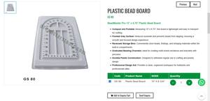 Plastic <b>Bead</b> <b>Board</b> Jewelry Tools 13 x 8.75 Inch Flocked Beading Design <b>Board</b> with Storage Jewelry Making Tools | Item No GS-80 - Product Image 3