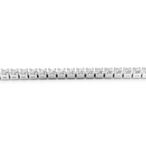 Pulsera de tenis de plata de ley 925 con moissanita tallada para mujer, engaste circular, joyería fina de lujo, regalo de moda/venta al por mayor para fiestas - Product Image 3