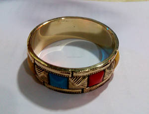 Bracelets en laiton colorés ethniques faits à la main avec incrustations nickelage mode vente en gros au prix d'usine pour les cadeaux - Product Image 6