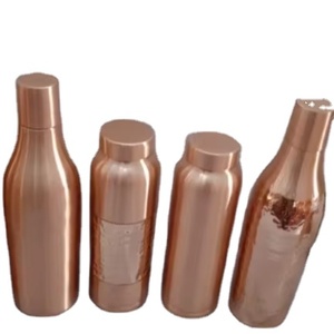 Forme personnalisée légère facile à transporter 100% accessoires de cuisine sains pour bouteille d'eau en cuivre pur pour boire directement - Product Image 1