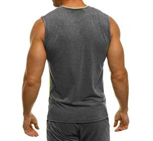Trending Summer Mens Gym Tank <b>Top</b> V-neck <b>Loose</b> Fit Long Line Cotton/Bamboo Fiber Curved Hem Sleeveless Heat-Transfer Printing - Product Image 6