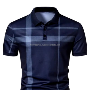 Nueva camiseta de verano a la moda para hombre, ropa deportiva informal de manga larga, Camiseta de algodón ajustada, polos transpirables, polos para hombre - Product Image 1