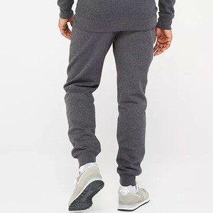 Ensemble sweat-shirt à capuche et pantalon de jogging pour homme, gris uni, tricoté, 100% coton, vêtements d'automne décontractés - Product Image 3