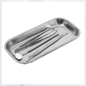 Bandeja de acero inoxidable para instrumentos quirúrgicos, organizador de herramientas médicas, caja de almacenamiento reutilizable para hospitales, clínicas y servicios de salud - Product Image 5