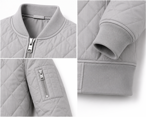 Veste matelassée légère et isolante pour homme, collection 2026 – Manteau d'hiver chaud coupe-vent à col montant, style streetwear décontracté - Product Image 4