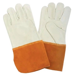 Guantes de Seguridad de Cuero Vacuno de Primera Calidad, Resistentes al Fuego, para Soldadura, Construcción y Protección de Manos en Incendios - Product Image 4