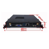 Mootek Fanless Industrial Mini PC dengan Port /VGA/LAN/USB DC 12V Komputer Tertanam RAM 512MB Hard Drive 512GB Tersedia di Stok