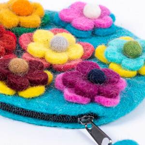 Porte-monnaie en feutre orange Feltandwool - 1 kg - Product Image 6