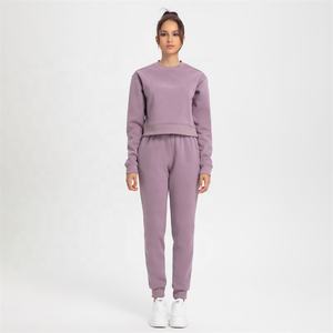 Econex Sports OEM Survêtement en coton pour femmes Logo personnalisé Ensemble de sweat à capuche 2 pièces Sweat-shirt respirant en molleton imprimé personnalisé Vente en gros - Product Image 1