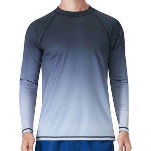 Tie Dye Two Color Contrast Men Rash Guard Customized Your Own Design Rash Guard - Product Image 1