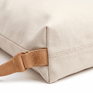 Premium Heavy-Duty Canvas <b>Drawstring</b> <b>Backpack</b> with Natural Leather Toggle | Eco-Friendly B2B Cinch Sack for Gym, Travel, Laptop - Product Image 4